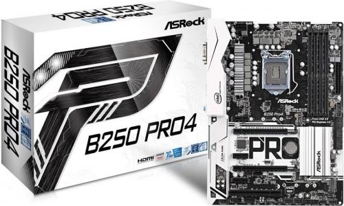 Płyta główna ASRock B250 Pro4, B250, DDR4, HDMI, DVI, USB-C, ATX