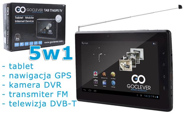 GOCLEVER TAB T76GPSTV – tablet, telewizor i nawigacja w jednym