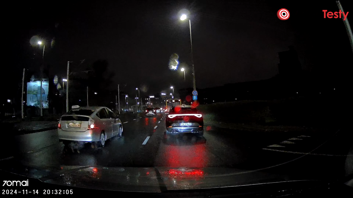 70mai M310 nagranie nocą