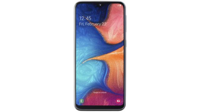 Samsung Galaxy A20e z przodu