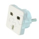 ADAPTER ZASIL. (GNIAZDKO) WTYK POL./GNIAZDO ANG.