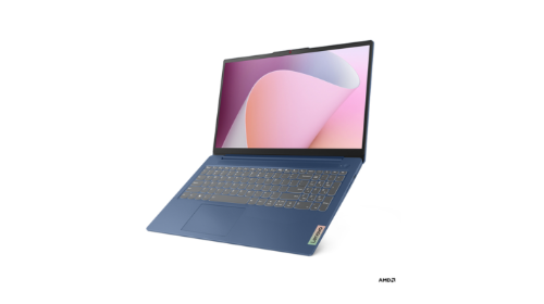 Lenovo IdeaPad Slim 3 15ABR8 15,6"/Ryzen5/16GB/512GB/Win11 (82XM0071PB) na białym tle