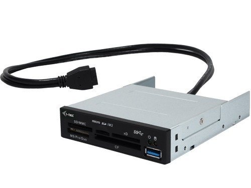 i-Tec USB 3.0 All-in-One Internal Card Reader + 1x USB 3.0 port (BLACK) BULK