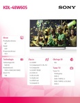 Sony 48'' LED KDL-48W605