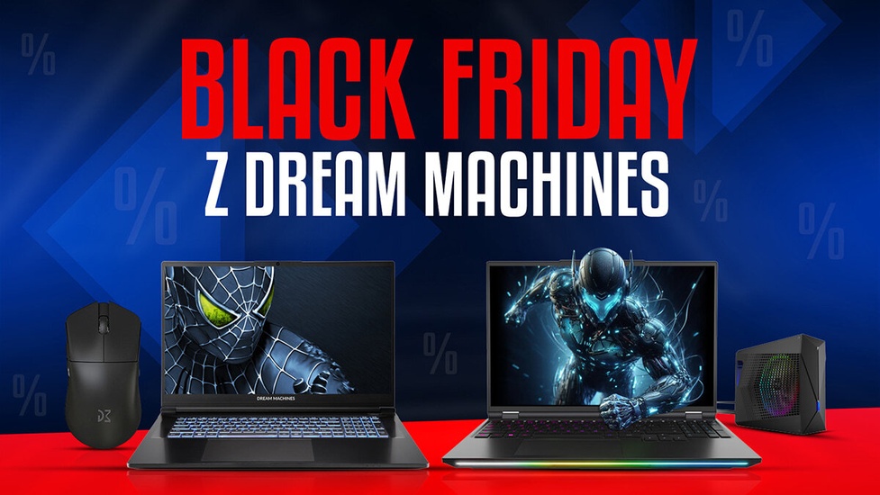 Laptopy taniej na Black Friday? Dream Machines ma coś dla każdego!