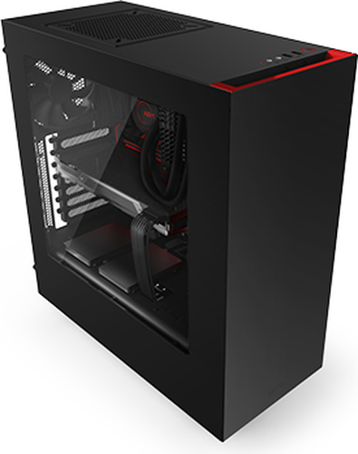 Nzxt S340 z oknem Czarno-Czerwona (CA-S340MB-GR)