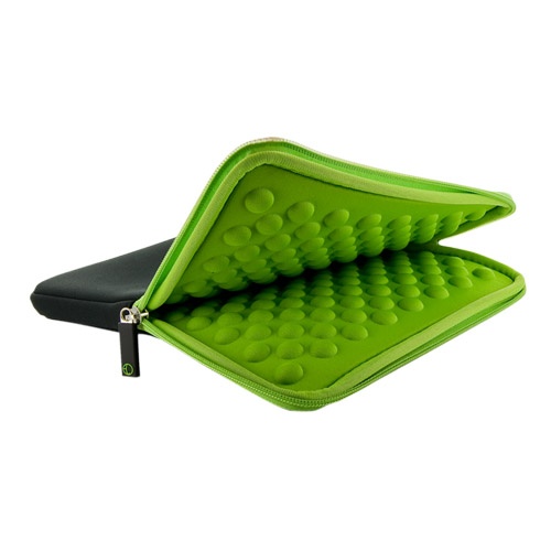4World Piankowe Wertykalne Etui | tablet | 270x220x20mm | 10.1'' | czarno-zielone