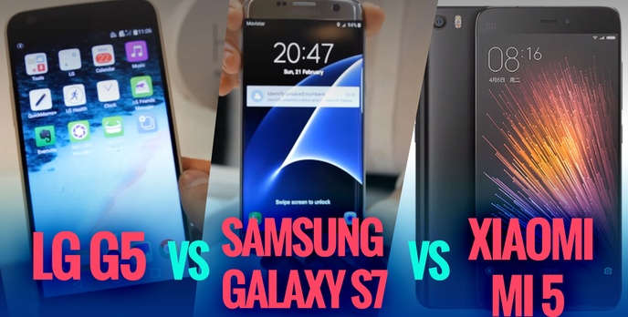 Samsung Galaxy S7 vs LG G5 vs Xiaomi Mi 5 - PORÓWNANIE