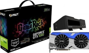 Palit GeForce GTX 1080 GameRock Premium 8GB GDDR5X (256 Bit) HDMI, DVI, 3xDP, BOX (NEB1080H15P2GP)