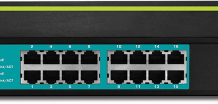 TRENDnet TPE-T160 -  16-Portowy 30 Watowy Switch  10/100Mbps z PoE 