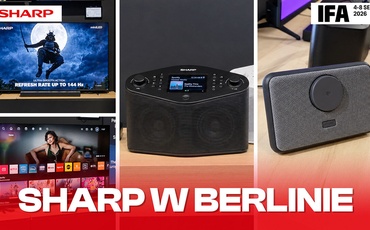 Sharp z nowościami na IFA 2026! Telewizor miniLED, audio, micro rower i… wspierający robot?