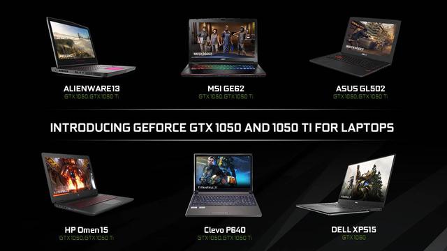 Laptopy z GTX 1050