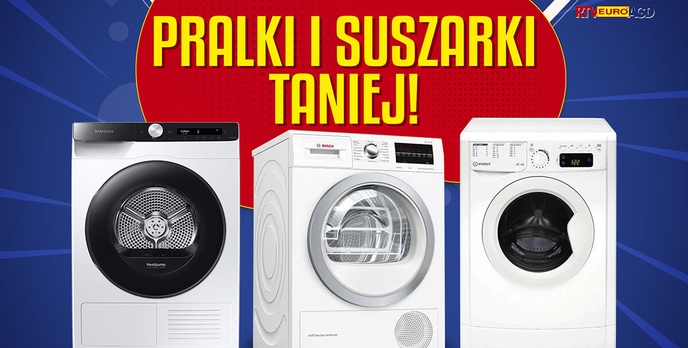 Pięć pralek i suszarek w promocji! Nawet do 400 zł taniej