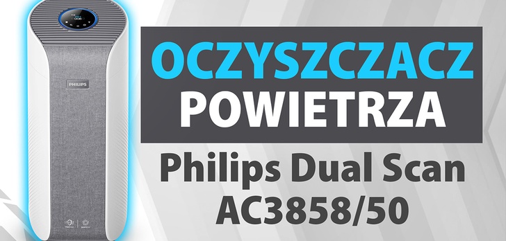 Test oczyszczacza powietrza Philips Dual Scan AC3858/50
