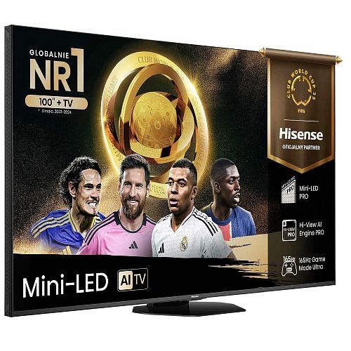 duży telewizor dla wymagających osób Hisense 85U8Q