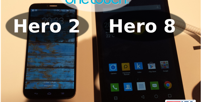 Zdjęcia Alcatel OneTouch Hero 8 i Hero 2