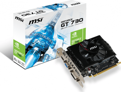 MSI GeForce GT 730 V2 2GB GDDR3 (128 bit) HDMI, DVI, D-Sub