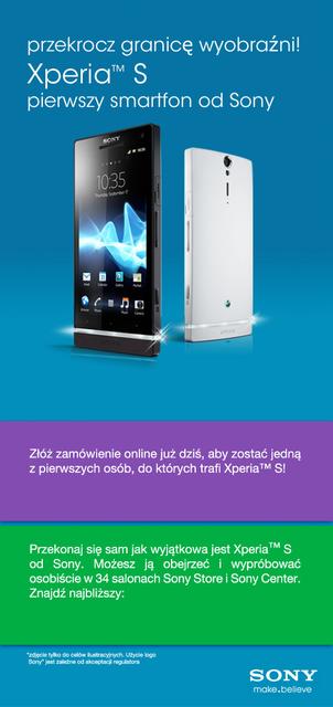 Xperia S – już w przedsprzedaży!