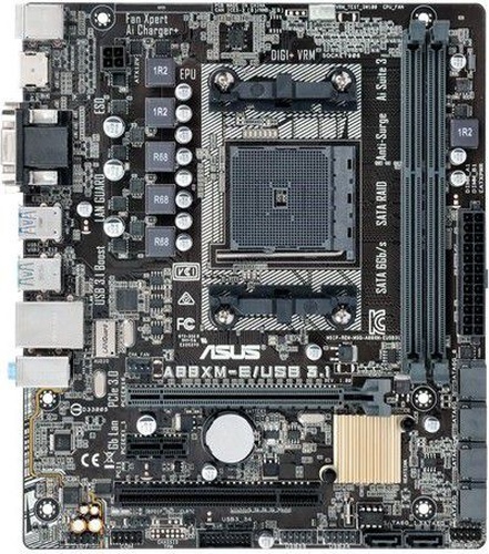 Płyta główna Asus A88XM-E/USB3.1, A88X, DDR3, SATA3, HDMI, DVI, D-Sub, mATX (90MB0R30-M0EAY0)
