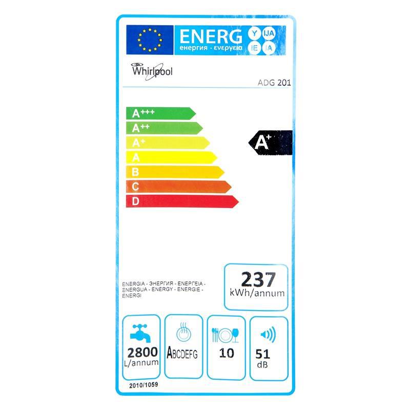 do zabudowy Whirlpool ADG 201 ( szer. 45cm ; Panel zamknięty ; biały )