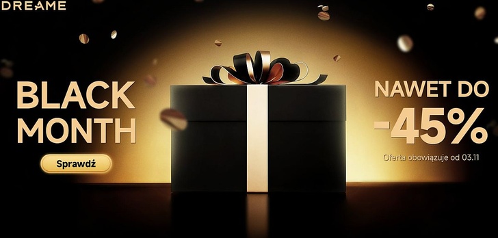 Listopadowa akcja „Black Month" - Produkty Dreame tańsze nawet o 45%