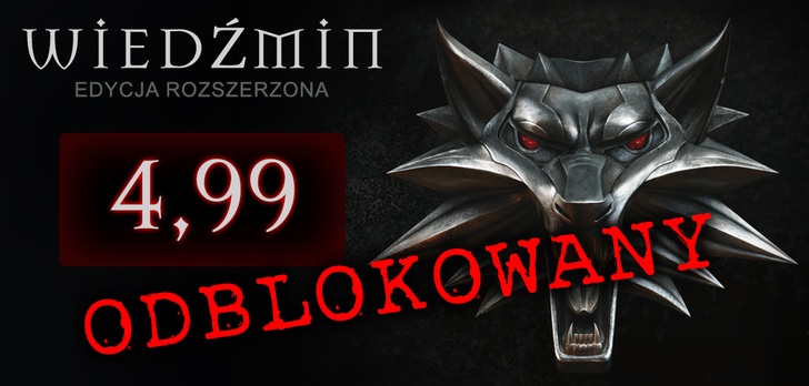 Wiedźmin w edycji rozszerzonej już odblokowany i dostępny za cenę 4,99 - ale tylko przez 12 godzin!