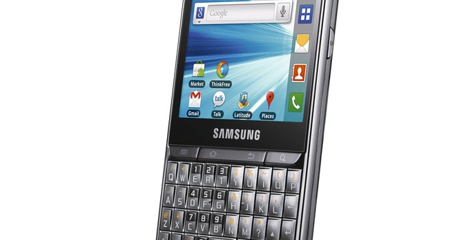 Połączenie systemu Android ze sprzętową klawiaturą QWERTY - biznesowy Samsung GALAXY Pro
