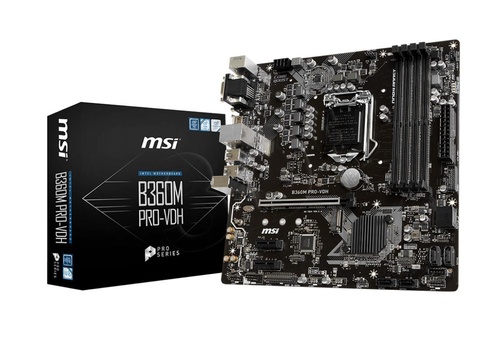MSI B360M PRO-VDH ( LGA 1151 ; 4x DDR4 DIMM ; Micro ATX )