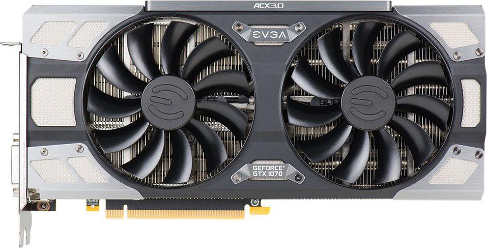 EVGA GeForce GTX 1070 FTW DT Gaming ACX3.0 8GB GDDR5 (256 Bit) DVI,