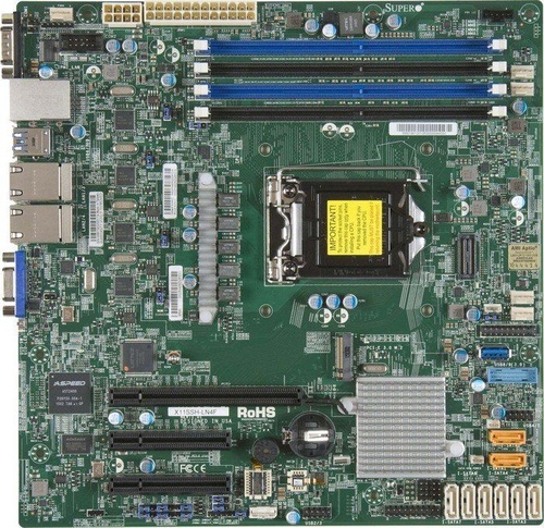 Supermicro Płyta główna serwerowa MBD-X11SSH-LN4F-O LGA 1151 Micro ATX