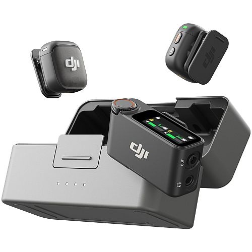 zaawansowany mikrofon krawatowy bezprzewodowy DJI Mic 3 (2 TX + 1 RX + Etui ładujące)