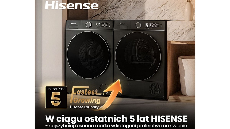 Hisense najszybciej rosnącą marką pralniczą na świecie według Euromonitor International