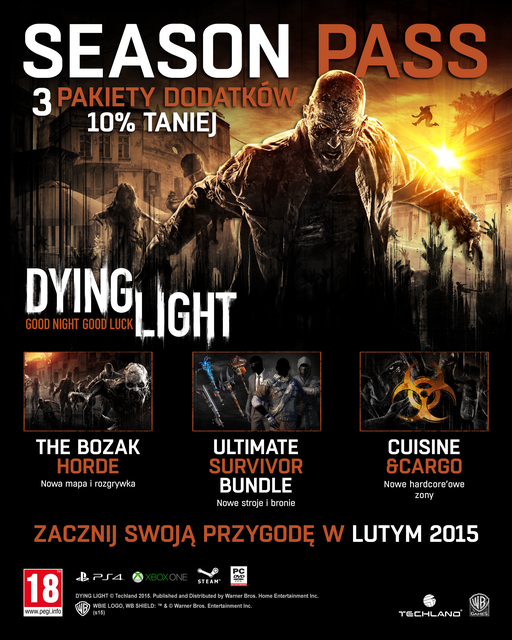 Ekskluzywne Misje, Stroje i Bronie - Sprawdź Season Pass Do Dying Light