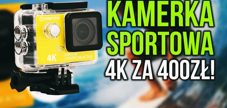 Kamera Sportowa 4K za 400zł?! Manta MM9359
