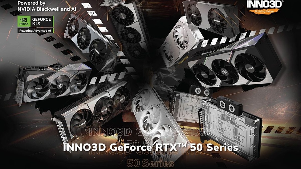 INNO3D wprowadza nowy poziom gamingu, AI i tworzenia treści - Karty graficzne NVIDIA GeForce RTX 50!