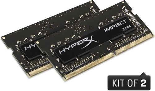 HyperX Impact DDR4, SO-DIMM, 16GB(2x8GB), 2133MHz, CL13, 1.2V (HX421S13IBK2/16)