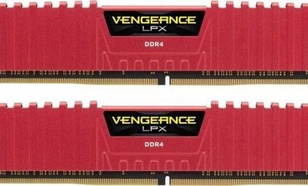Corsair Vengeance LPX DDR4, 2x16GB, 3200MHz, CL16, Red (CMK32GX4M2B3200C16R)
