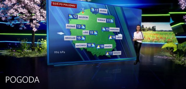 Nowa prognoza pogody w TVP skorzysta z silnika Unreal Engine