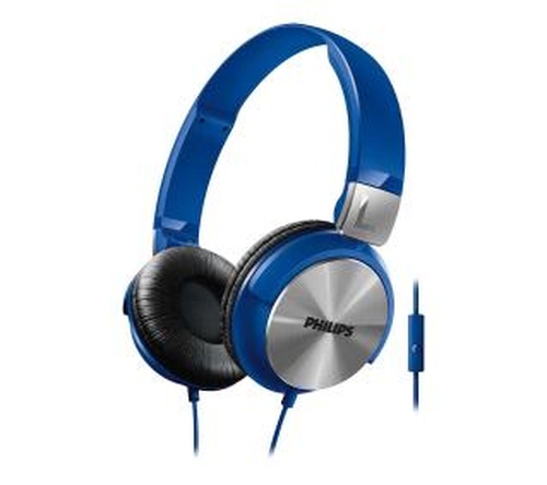 Philips SHL3165 niebieskie, mikrofon