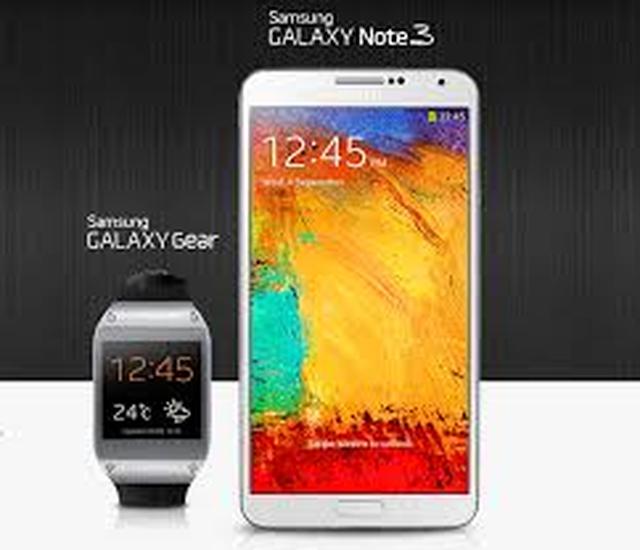 Papierowa sztuka obrazująca możliwości GALAXY Note 3 i GALAXY Gear