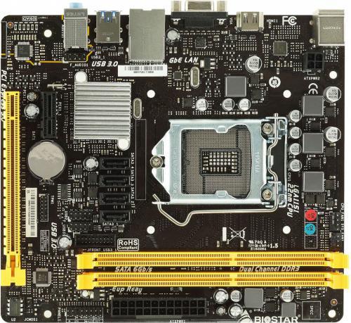Biostar H110MHV3, H110, DDR3, SATA3, USB 3.0, microATX