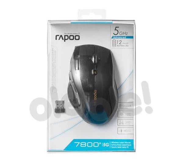 RAPOO MYSZ LASEROWA BEZPRZEWODOWA 7800P SZARA