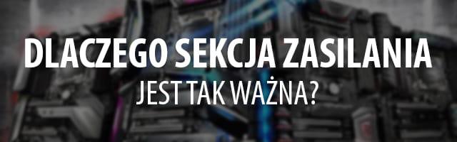 sekcja zasilania w płycie głównej