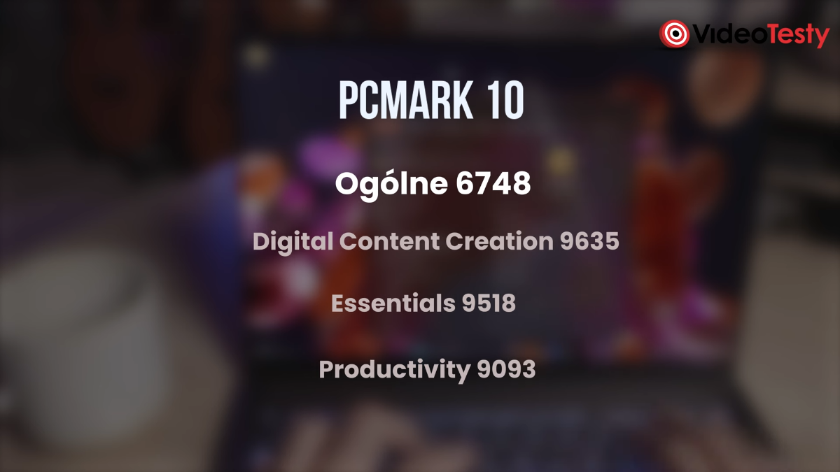 Wyniki PCMark 10