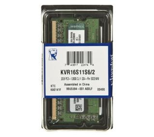 Kingston DDR3 2GB KVR16S11S6/2 SODIMM