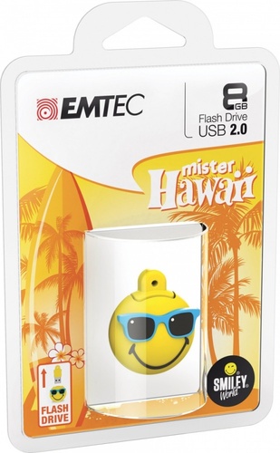 EMTEC Pendrive 8GB Smilley World Mr Hawaii Y SW108