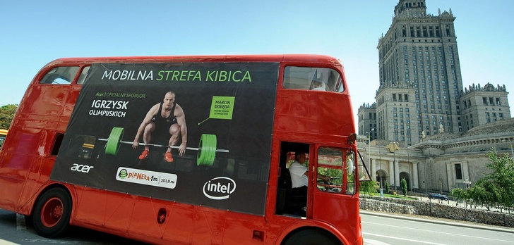Mobilna Strefa Kibica w trakcie trwania Igrzysk Olimpijskich