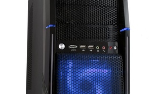 Modecom Obudowa Komputerowa ALIEN BLACK / BLUE LED FAN Bez Zasilacza