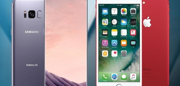 Samsung Galaxy S8 VS iPhone 7 - Pierwszy Test Wytrzymałościowy!