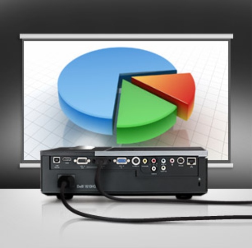 Dell Projektor 1610HD DLP WXGA/16:10/3500 ANSI/2100:1/HDMI/2YNBD